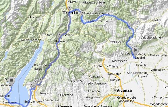 Part two – From Bassano del Grappa to Lago di Garda